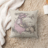 メアリーは小さな子羊の子供部屋韻を持っていた クッション (ブランケット)