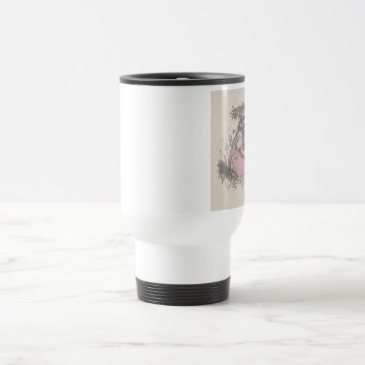 メアリーは小さな子羊の子供部屋韻を持っていた トラベルマグ (中央)