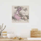 メアリーは小さな子羊の子供部屋韻を持っていた ポスター (キッチン)