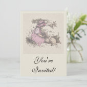 メアリーは小さな子羊の子供部屋韻を持っていた 招待状 (スタンド正面)