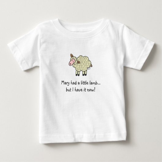 メアリーは小羊を飼っていた… ベビーTシャツ (正面)