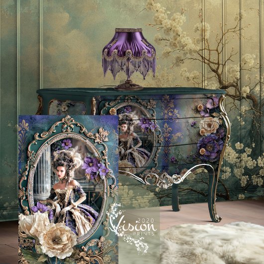 メアリーアントワネット時代、高ファッションフランスの美しい 薄葉紙