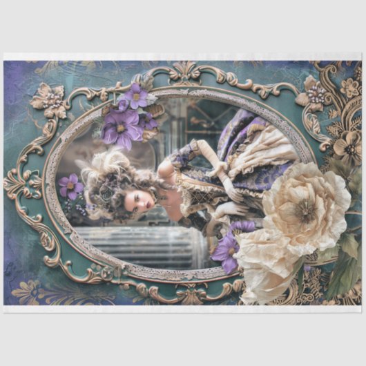 メアリーアントワネット時代、高ファッションフランスの美しい 薄葉紙 (正面)