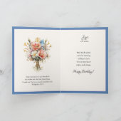 メアリーイエスフローラ聖なる書物、 経典ブルー金ゴールド カード (内部)