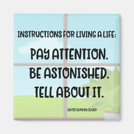 「メアリーオリバー引用文」マグネット マグネット