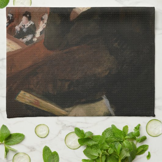 メアリーカサットインザローグ キッチンタオル (折り畳み)