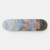 メアリーカサットガール裁縫インアガーデン スケートボード (横)