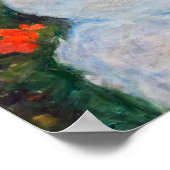 メアリーカサットガール裁縫インアガーデン ポスター (角)