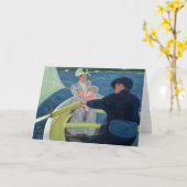 メアリーカサットザボートパーティー カード (黄色い花)