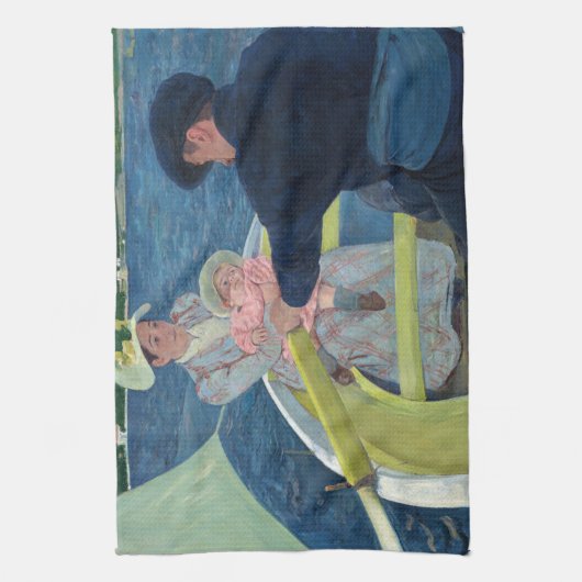 メアリーカサットザボートパーティー キッチンタオル (縦)