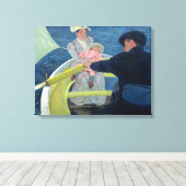 メアリーカサットザボートパーティー キャンバスプリント (インサイチュ (ウッドフロア))