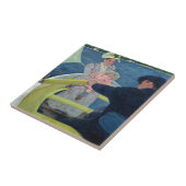 メアリーカサットザボートパーティー タイル (側面)