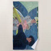 メアリーカサットザボートパーティー ビーチタオル (正面)