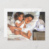 メアリーカサットブレックファーストインベッド ポストカード (正面/裏面)