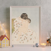 メアリーカサット母キスマザーチャイルドアート ポスター