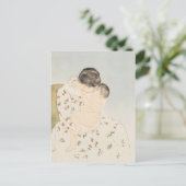 メアリーカサット母キスマザーチャイルドアート ポストカード (スタンド正面)