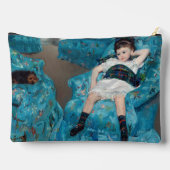 メアリーカサット – 小さな女の子インアブルーアームチェア アクセサリーポーチ (裏面)