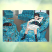 メアリーカサット – 小さな女の子インアブルーアームチェア ウィンドウサイン (シート3)