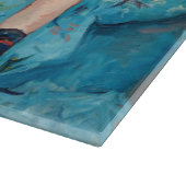 メアリーカサット – 小さな女の子インアブルーアームチェア カッティングボード (角)