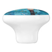 メアリーカサット – 小さな女の子インアブルーアームチェア セラミックノブ (側面)