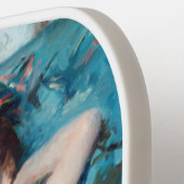 メアリーカサット – 小さな女の子インアブルーアームチェア ピックルボールラケット (左詳細)