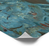 メアリーカサット – 小さな女の子インアブルーアームチェア ポスター (角)