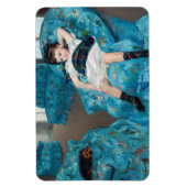 メアリーカサット – 小さな女の子インアブルーアームチェア マグネット (縦)