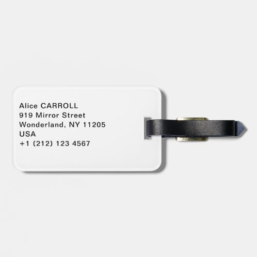 メアリーカサット – 小さな女の子インアブルーアームチェア ラゲッジタグ (裏面横)