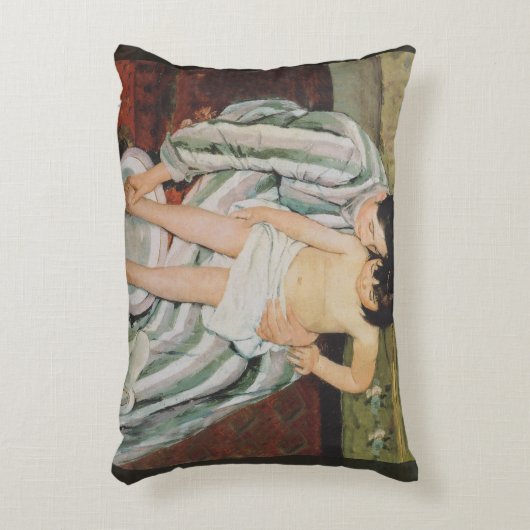 メアリーカッサットチャイルドズバス絵画ズ アクセントクッション (正面(垂直))