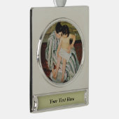 メアリーカッサットチャイルドズバス絵画ズ シルバープレートバナーオーナメント (右)