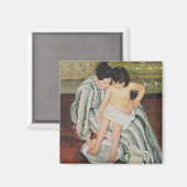 メアリーカッサットチャイルドズバス絵画ズ マグネット (正面/裏面)