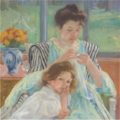 メアリーカッサットヨンマザー裁縫 シール (正面)