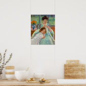 メアリーカッサットヨンマザー裁縫 ポスター (キッチン)