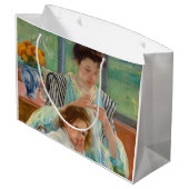 メアリーカッサットヨンマザー裁縫 ラージペーパーバッグ (裏面アングル)