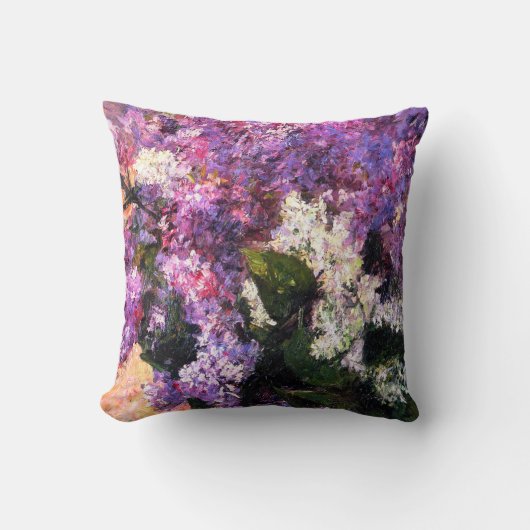 メアリーカッサットライラックスピロー クッション (正面)