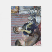 メアリーカッサット・アフタヌーンティー フリースブランケット (正面)