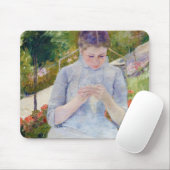 メアリーカッサット・ガーデンの少女 マウスパッド (マウス)