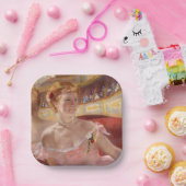 メアリーカッサット – パールネックレスを持つ女性のローリー ペーパープレート (パーティー)