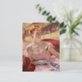 メアリーカッサット – パールネックレスを持つ女性のローリー ポストカード (スタンド正面)