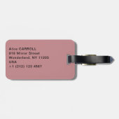 メアリーカッサット – パールネックレスを持つ女性のローリー ラゲッジタグ (裏面横)