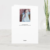 メアリーカッサット – 彼女の髪をアレンジする女の子 カード (裏面)