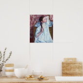 メアリーカッサット – 彼女の髪をアレンジする女の子 ポスター (キッチン)