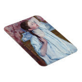 メアリーカッサット – 彼女の髪をアレンジする女の子 マグネット (右側)