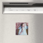 メアリーカッサット – 彼女の髪をアレンジする女の子 マグネット (インサイチュ (食洗機))