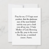 メアリーカード出生 カード (裏面)