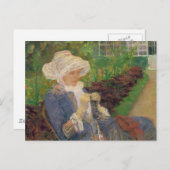 メアリーキャス・マーリーの庭でライディア・クロシェティング ポストカード (正面/裏面)