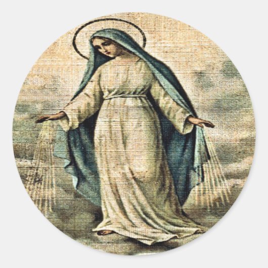 メアリーステッカー ラウンドシール (正面)