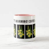 メアリーズモーニングコーヒーマグパーソナライズされたカスタム ツートーンマグカップ (中央)