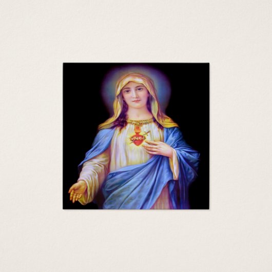 メアリーハートカードの無垢祈りの言葉 (正面)