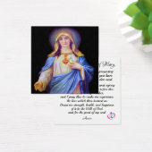 メアリーハートカードの無垢祈りの言葉 (デスク)